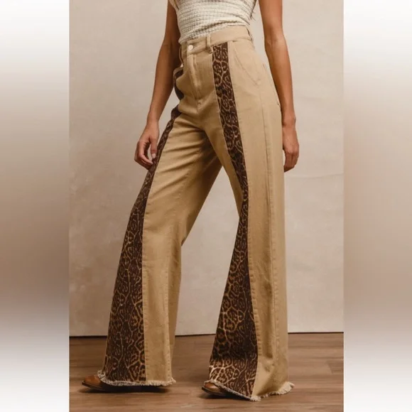 Bibi Leopard and Tan Jeans - Picture 3 of 4